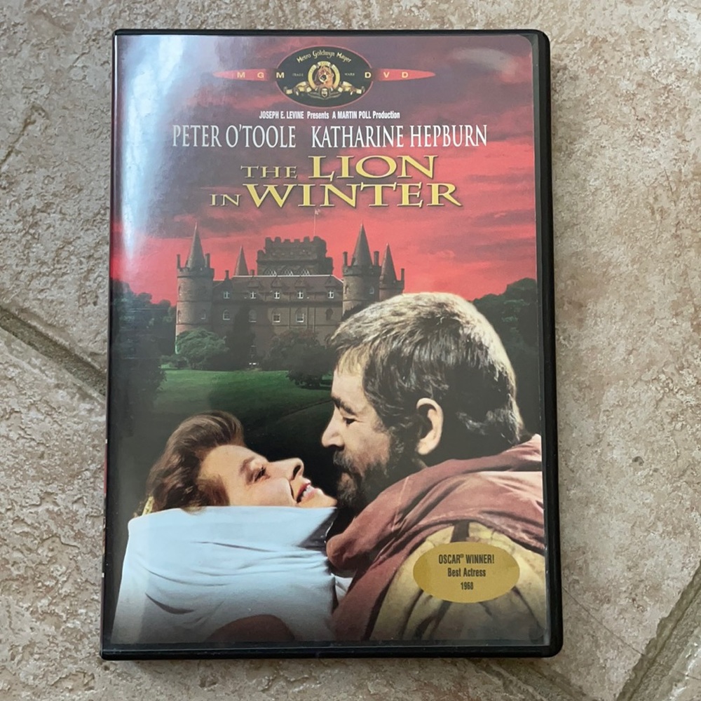 The Lion in Winter Peter O’Toole Katherine Hepburn 1968 DVD